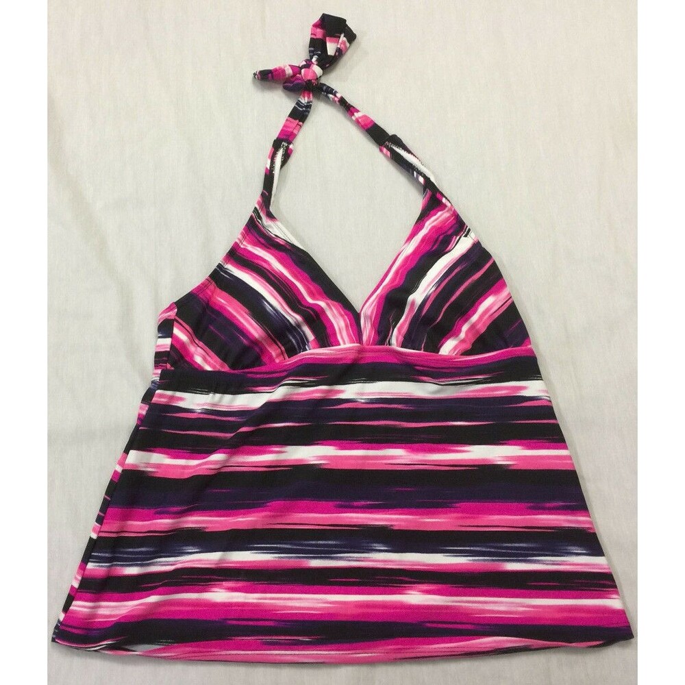 CATALINA WOMENS SWIM TANKINI TOP SIZE L 12-14